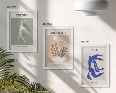 Photo frame wall Stylish figures and plants posters by Henri Matisse