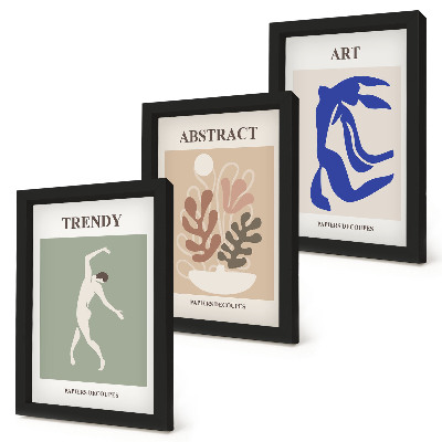 Photo frame wall Stylish figures and plants posters by Henri Matisse