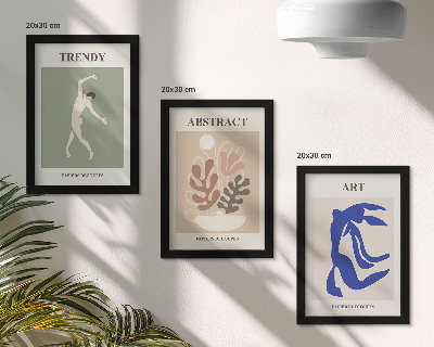 Photo frame wall Stylish figures and plants posters by Henri Matisse
