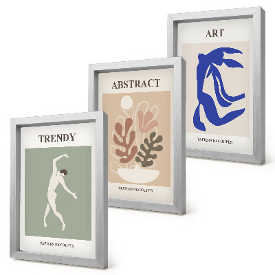 Photo frame wall Stylish figures and plants posters by Henri Matisse