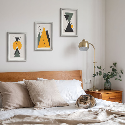 Photo frame wall Abstract geometric shapes