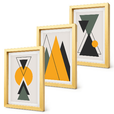 Photo frame wall Abstract geometric shapes
