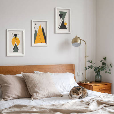 Photo frame wall Abstract geometric shapes