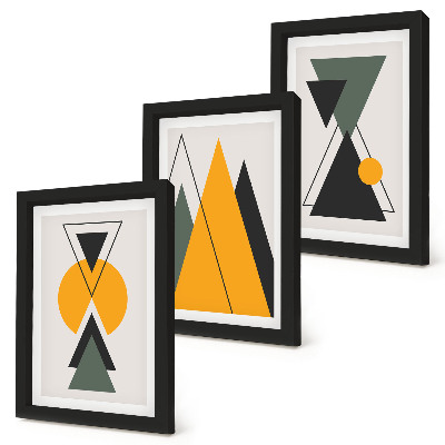 Photo frame wall Abstract geometric shapes
