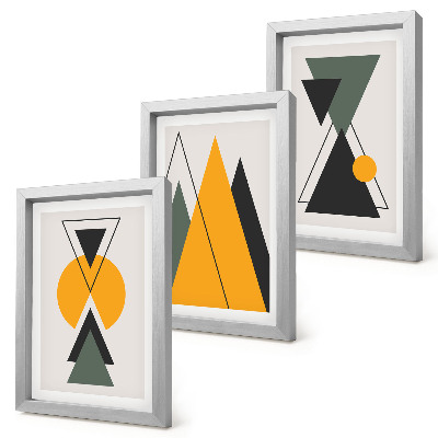Photo frame wall Abstract geometric shapes
