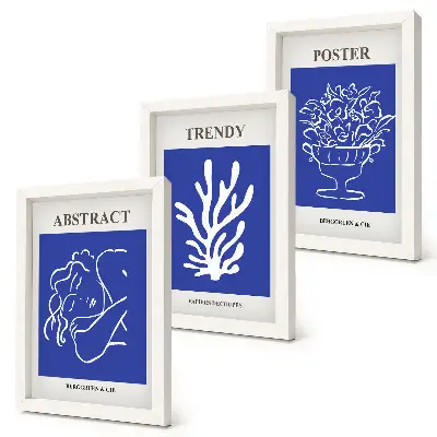 Henri Matisse blue art print set 3-piece wall art set