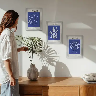 Henri Matisse blue art print set 3-piece wall art set