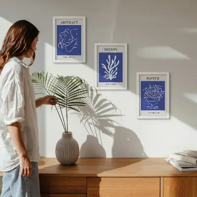 Henri Matisse blue art print set 3-piece wall art set