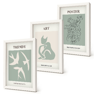 3-piece wall art set Stylish illustrations by Henri Matisse