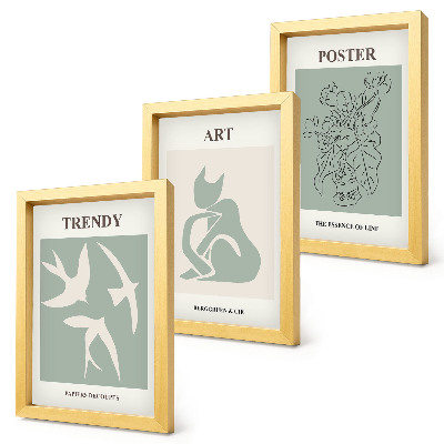 3-piece wall art set Stylish illustrations by Henri Matisse