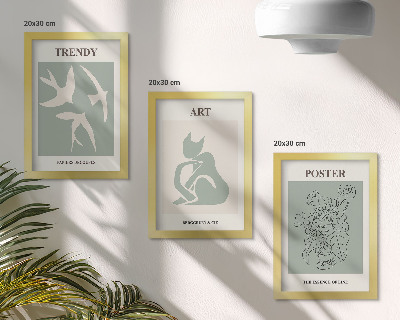 3-piece wall art set Stylish illustrations by Henri Matisse