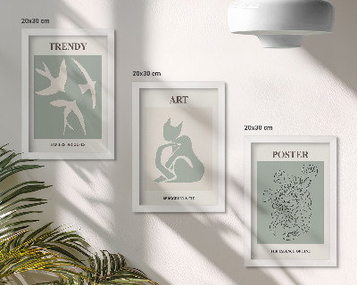 3-piece wall art set Stylish illustrations by Henri Matisse
