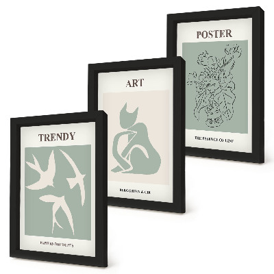 3-piece wall art set Stylish illustrations by Henri Matisse