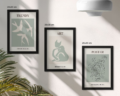 3-piece wall art set Stylish illustrations by Henri Matisse