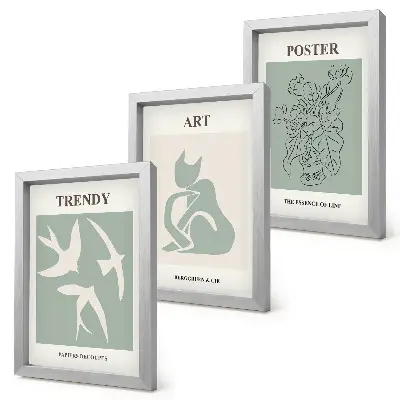 3-piece wall art set featuring stylish illustrations by Henri Matisse
