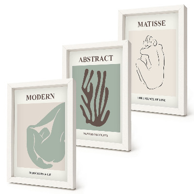 Photo frame wall Stylish paintings with abstract motifs by Henri Matisse