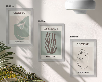 Photo frame wall Stylish paintings with abstract motifs by Henri Matisse