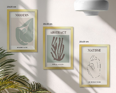 Photo frame wall Stylish paintings with abstract motifs by Henri Matisse