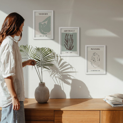 Photo frame wall Stylish paintings with abstract motifs by Henri Matisse