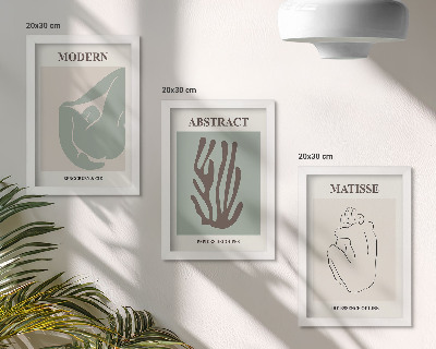 Photo frame wall Stylish paintings with abstract motifs by Henri Matisse