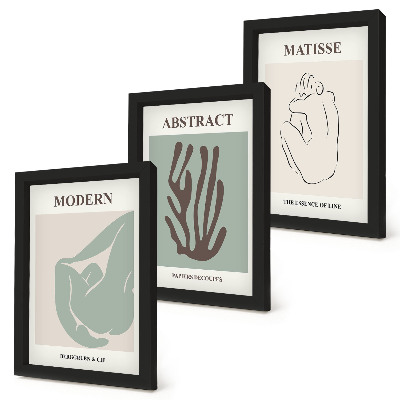 Photo frame wall Stylish paintings with abstract motifs by Henri Matisse