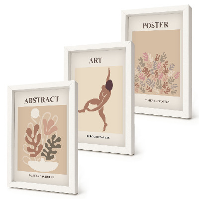 Photo frame wall Stylish abstract compositions by Henri Matisse