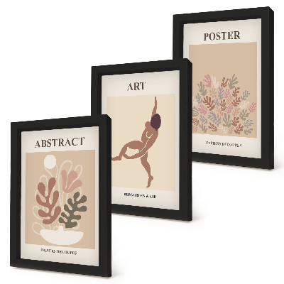 Photo frame wall Stylish abstract compositions by Henri Matisse