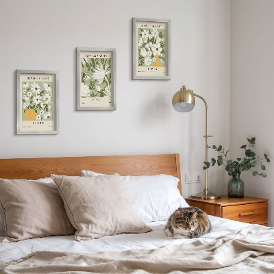 Photo frame wall Floral poster designs London Tokyo Dublin