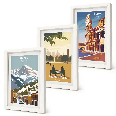 Photo frame wall featuring The mountains in Ouray Park and The Colosseum in Rome
