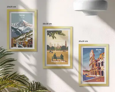 Photo frame wall featuring The mountains in Ouray Park and The Colosseum in Rome