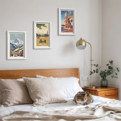Photo frame wall featuring The mountains in Ouray Park and The Colosseum in Rome