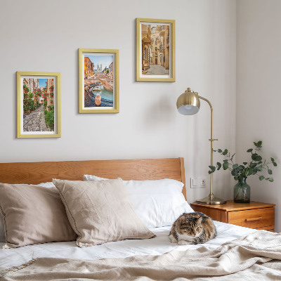 Photo frame wall Charming streets and fountains in picturesque architecture