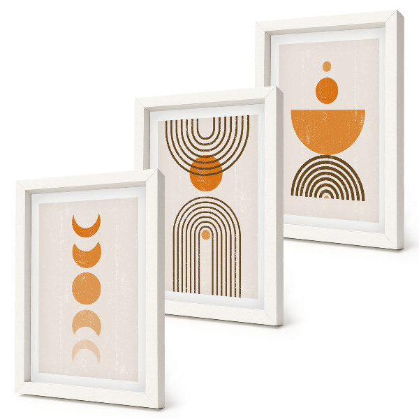 Photo frame wall Boho minimalist decorative design