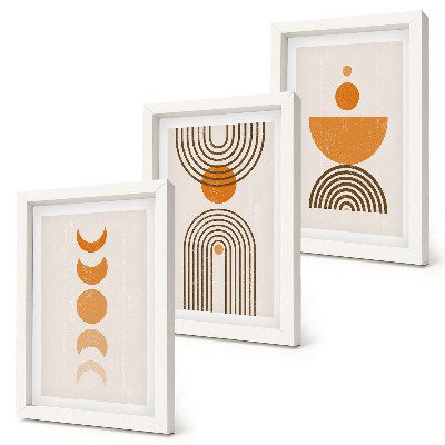 Photo frame wall Boho minimalist decorative design