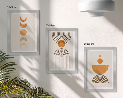 Photo frame wall Boho minimalist decorative design