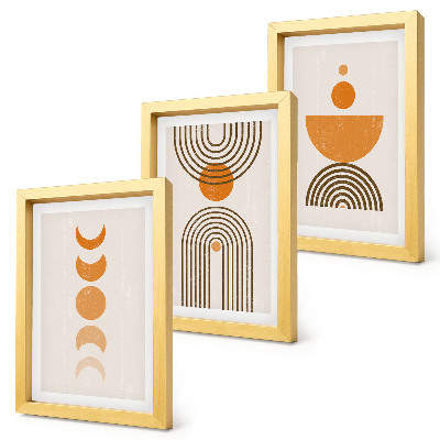 Photo frame wall Boho minimalist decorative design