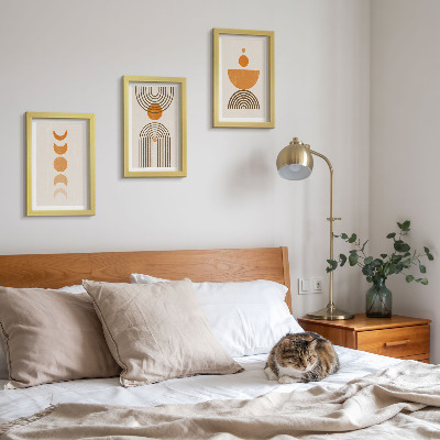 Photo frame wall Boho minimalist decorative design