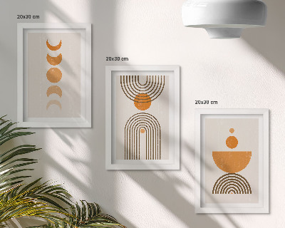 Photo frame wall Boho minimalist decorative design