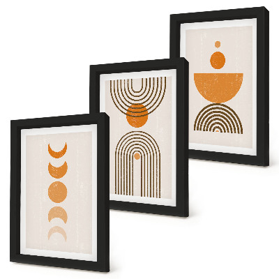 Photo frame wall Boho minimalist decorative design