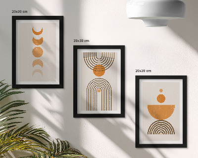Photo frame wall Boho minimalist decorative design