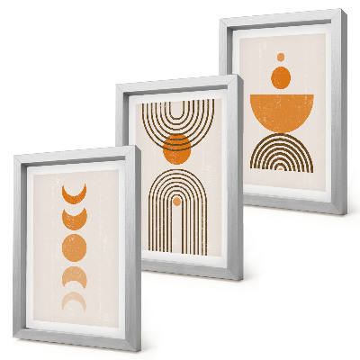 Photo frame wall Boho minimalist decorative design