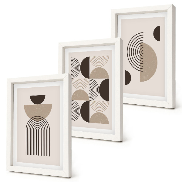 Photo frame wall Abstract geometric patterns minimalism