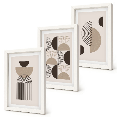 Photo frame wall Abstract geometric patterns minimalism