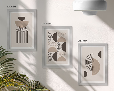 Photo frame wall Abstract geometric patterns minimalism