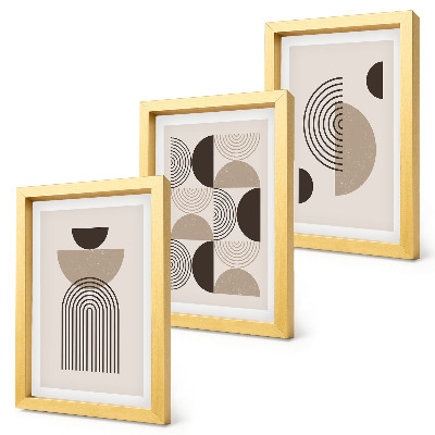 Photo frame wall Abstract geometric patterns minimalism