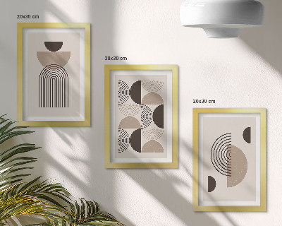 Photo frame wall Abstract geometric patterns minimalism