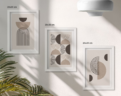Photo frame wall Abstract geometric patterns minimalism