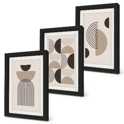 Photo frame wall Abstract geometric patterns minimalism