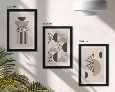 Photo frame wall Abstract geometric patterns minimalism
