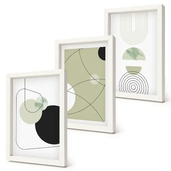 3-piece abstract wall art set with subtle colors